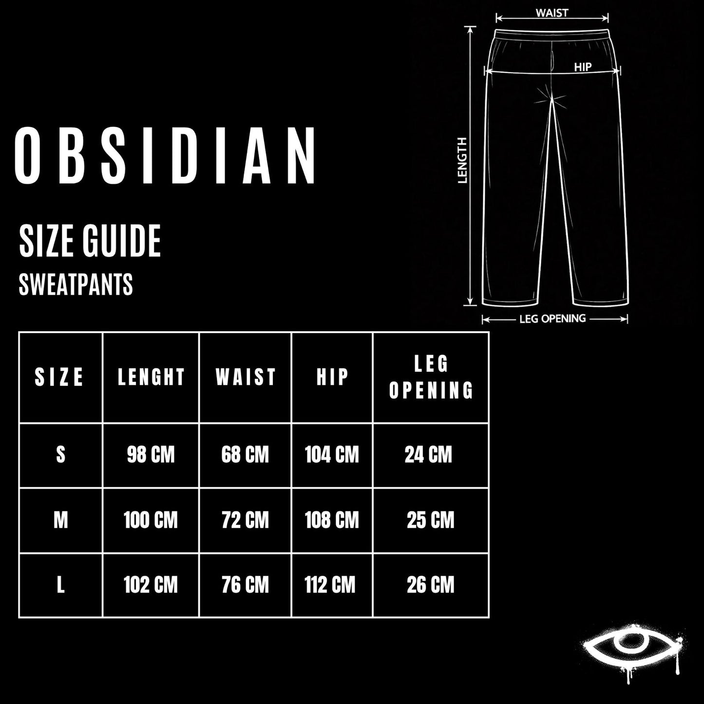 OBS Classic Black Sweatpant